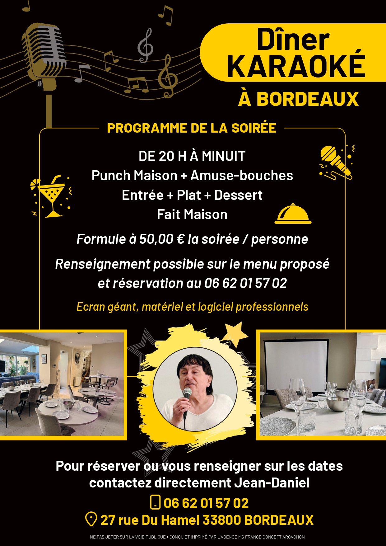 Flyer Dîner Karaoke